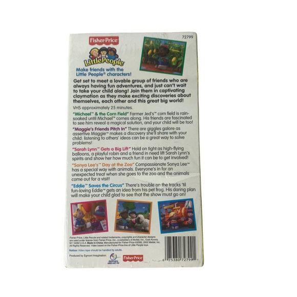 Fisher-Price Little People Big Discoveries VHS Tape Buy 4 Items Get 25% Off - Picture 2 of 2